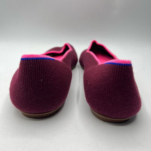 Rothys Retired Currant Merino Point Flats Multicolor Size 9 - Picture 4 of 7